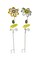 Set of 2 White Yellow Honey Bee Sunflower Garden Stake Welcome Sign Yard Decor